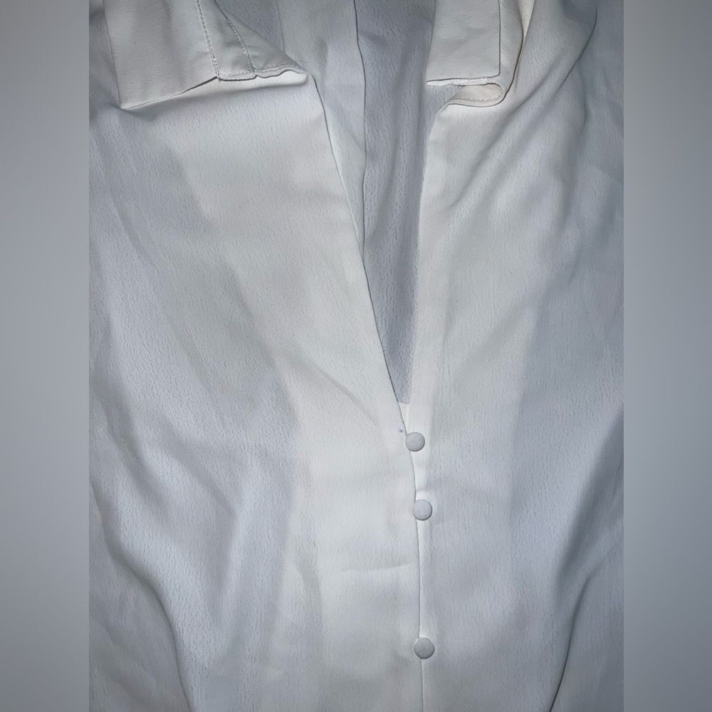 Soft Surroundings Lorenza Blouse with Sheer Eyelet Sleeves Size XL EUC - Picture 7 of 9